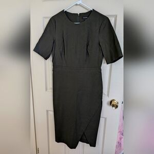 Banana Republic olive knee length dress. Sz8. Worn once.